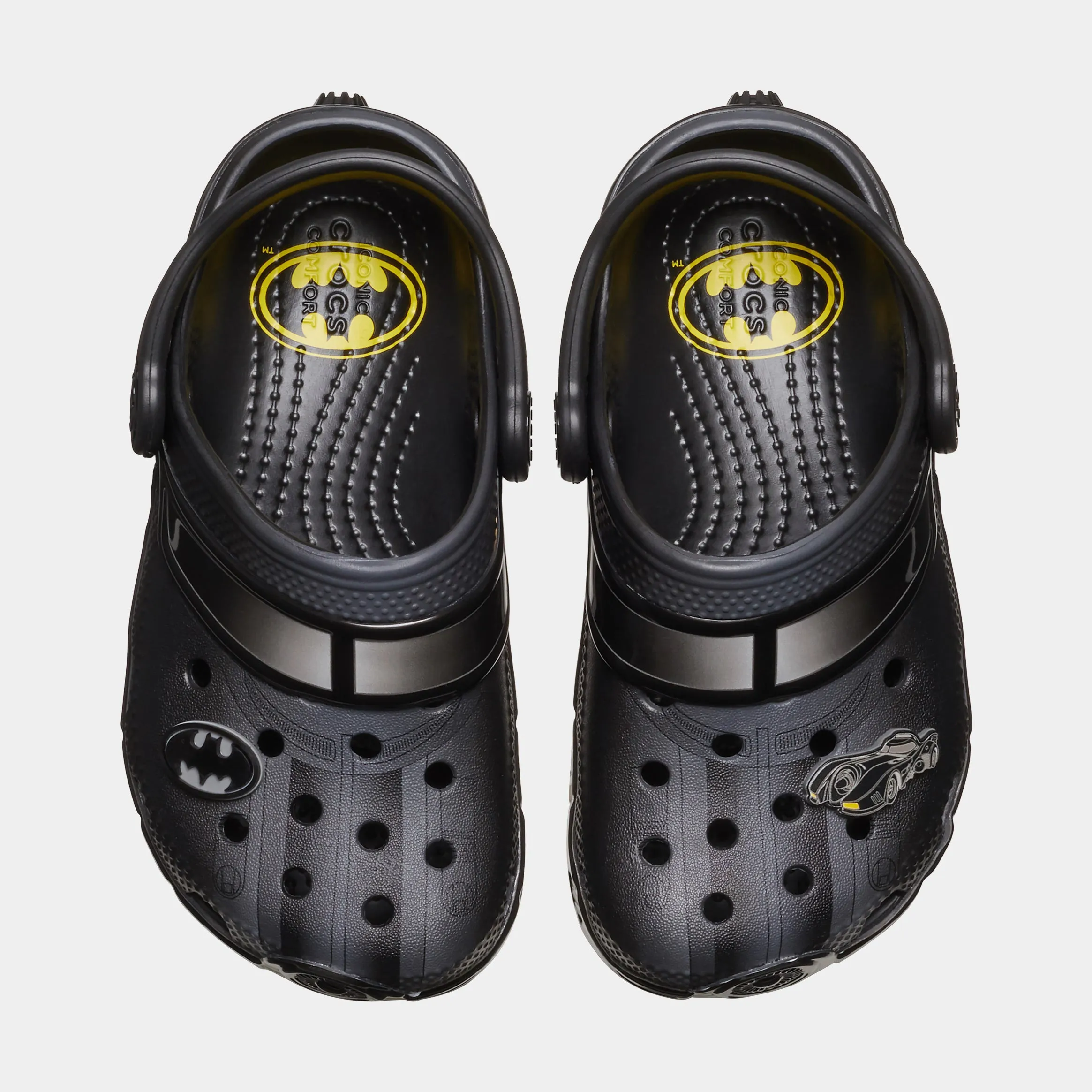 Batman Batmobile Classic Clog Preschool/Grade School Sandals (Black)