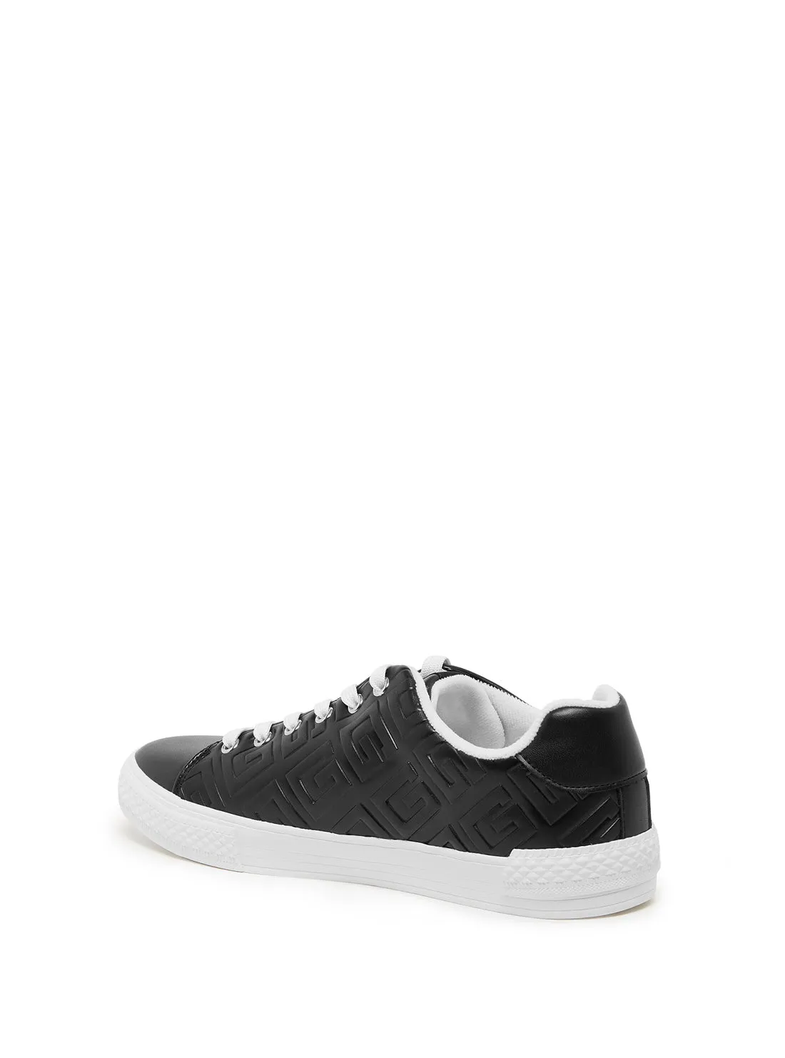 Black Munner Logo Low Top Sneakers