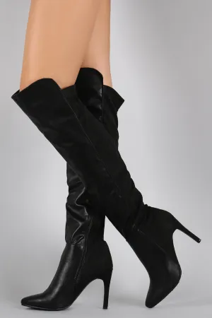 Breckelle Pointy Toe Stiletto Over-The-Knee Boots