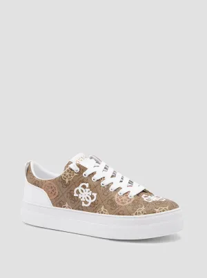 Brown Quattro G Gianele Low-Top Sneakers