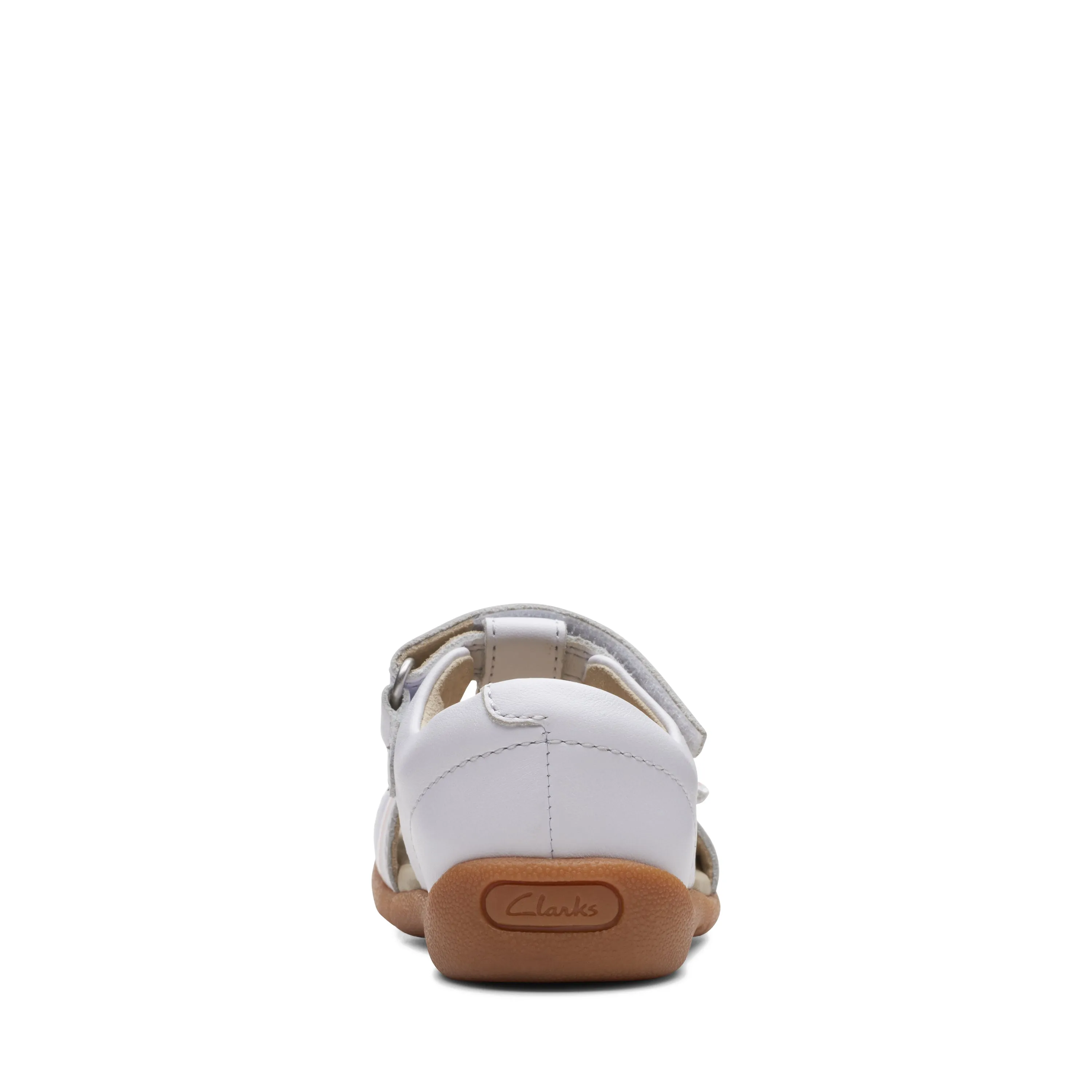 Clarks Zora Beat Girls White Cat Sandal