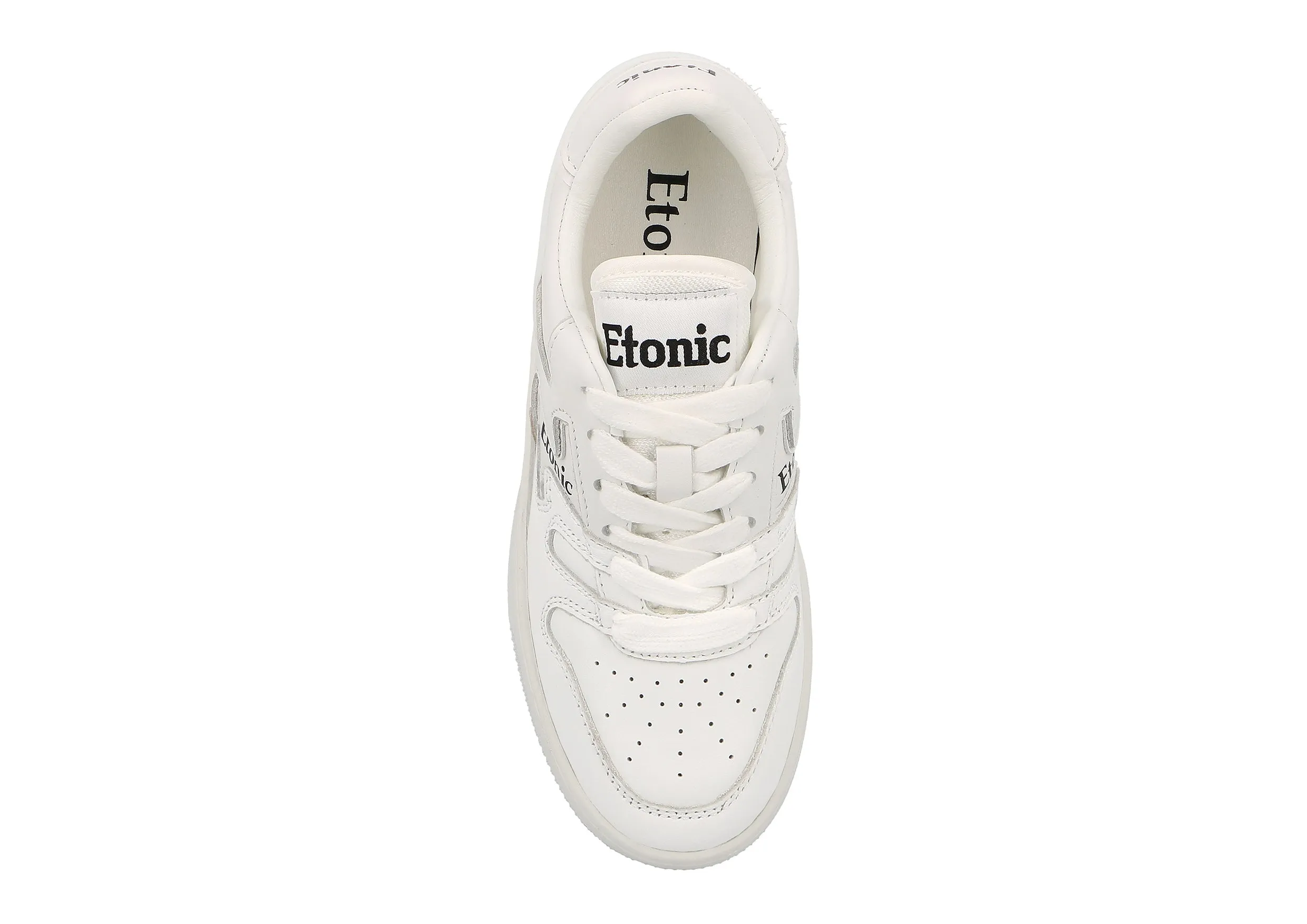 Etonic B481 sneakers in white leather and white outsole.