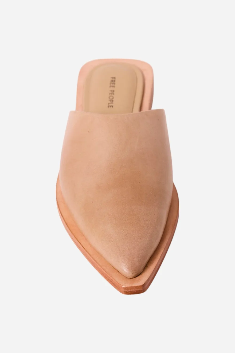 Free People Shoes Becky Mule in Almond Butter Leather