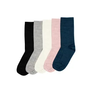 Kids' Merino Rib Crew Socks