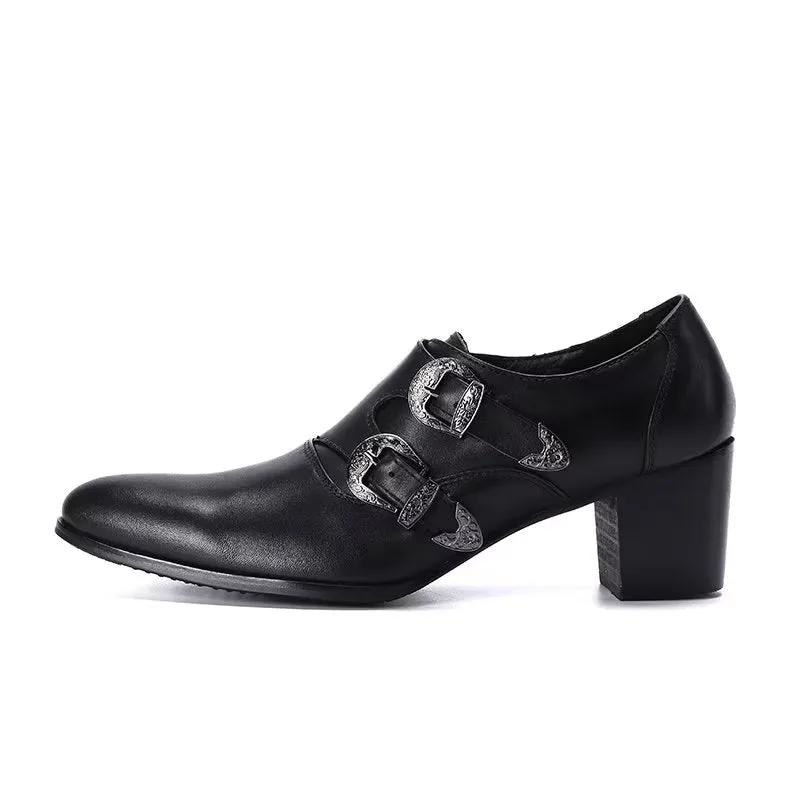 LuxeLeather Monkstrap Dress Shoes