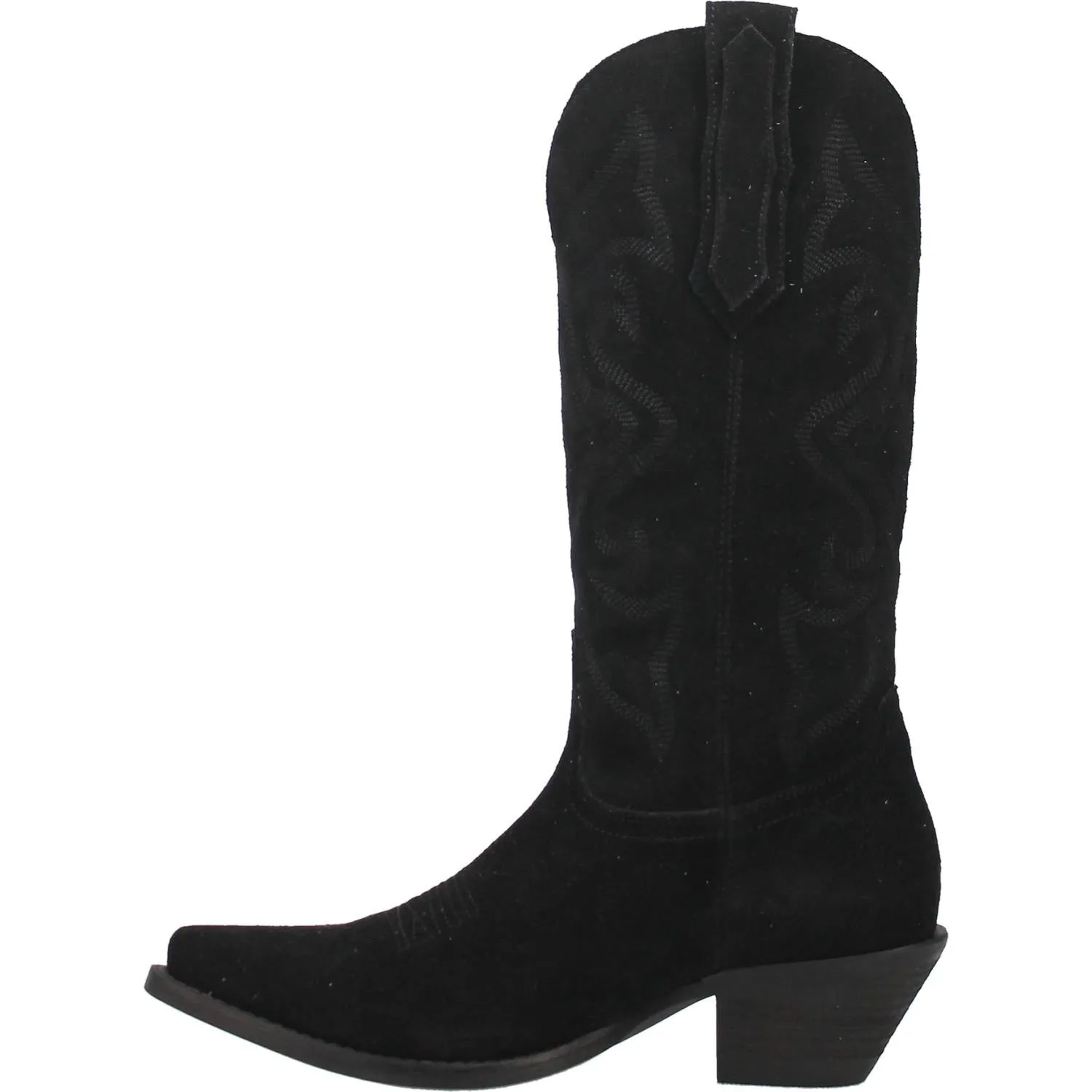 Online Exclusive | Dingo | Out West Suede Cowboy Boots in Black  **PREORDER