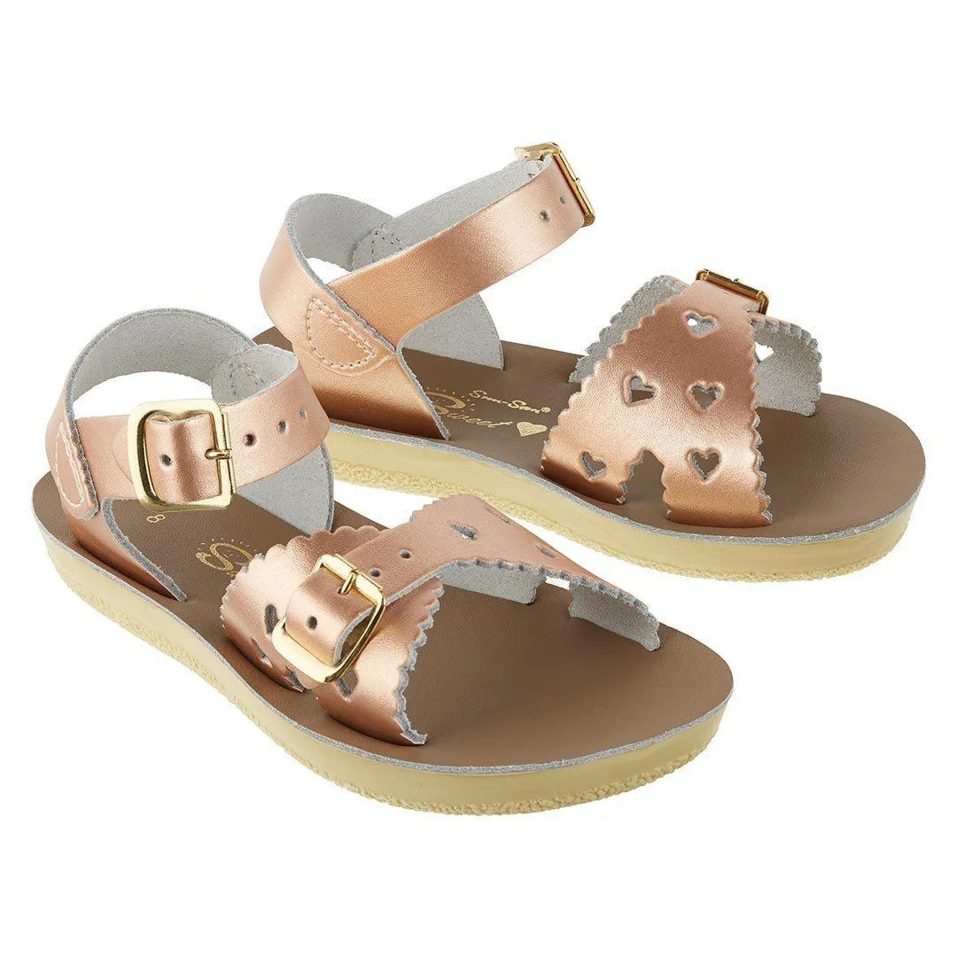 Salt-Water Sun-San Kids Sandals - Sweetheart - Rose Gold