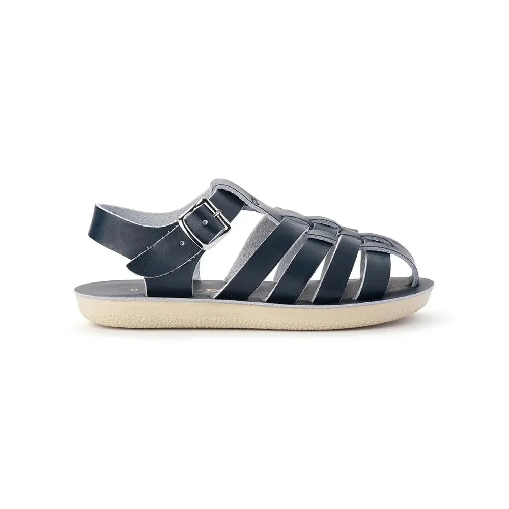 SALT WATER SUN-SAN SAILOR SANDALS - NAVY