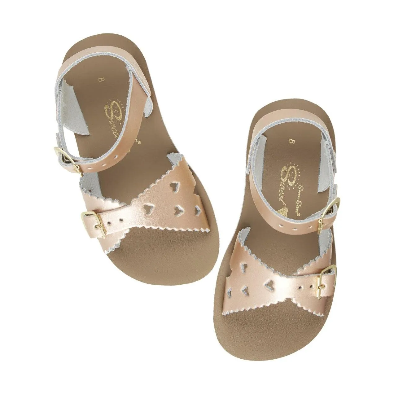 Saltwater Sweetheart Premium Sandals - Rose Gold - Kids