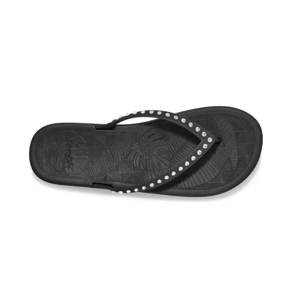 Sanuk Womens Funshine Gem Sandals - Black