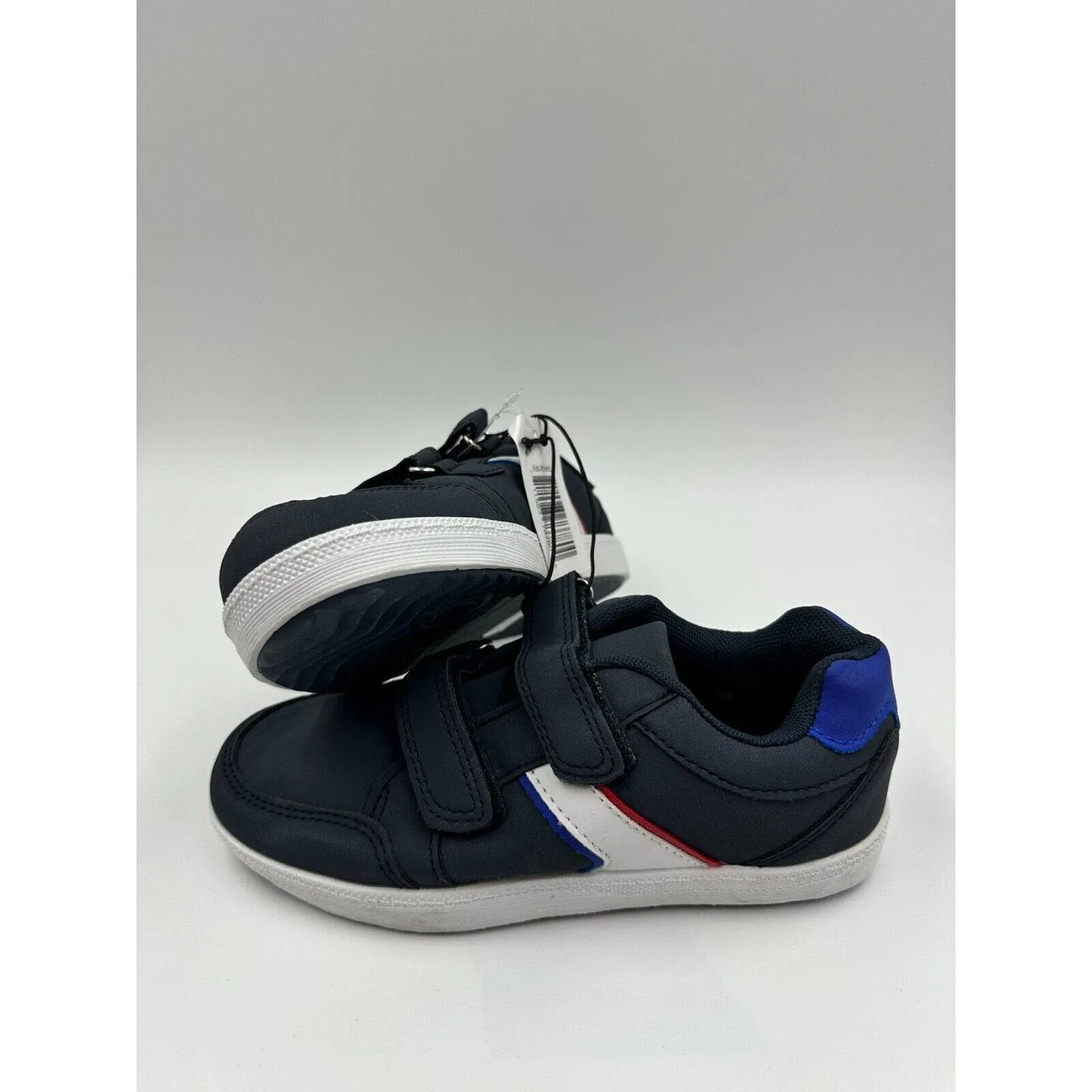 Small Kid Size 12 Navy Suede Strap Sneakers