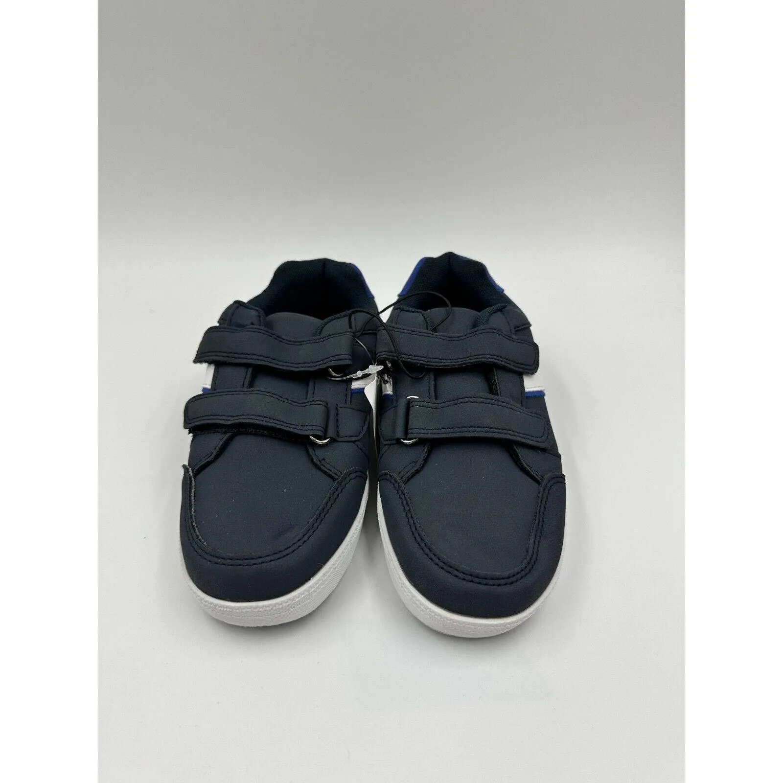 Small Kid Size 12 Navy Suede Strap Sneakers