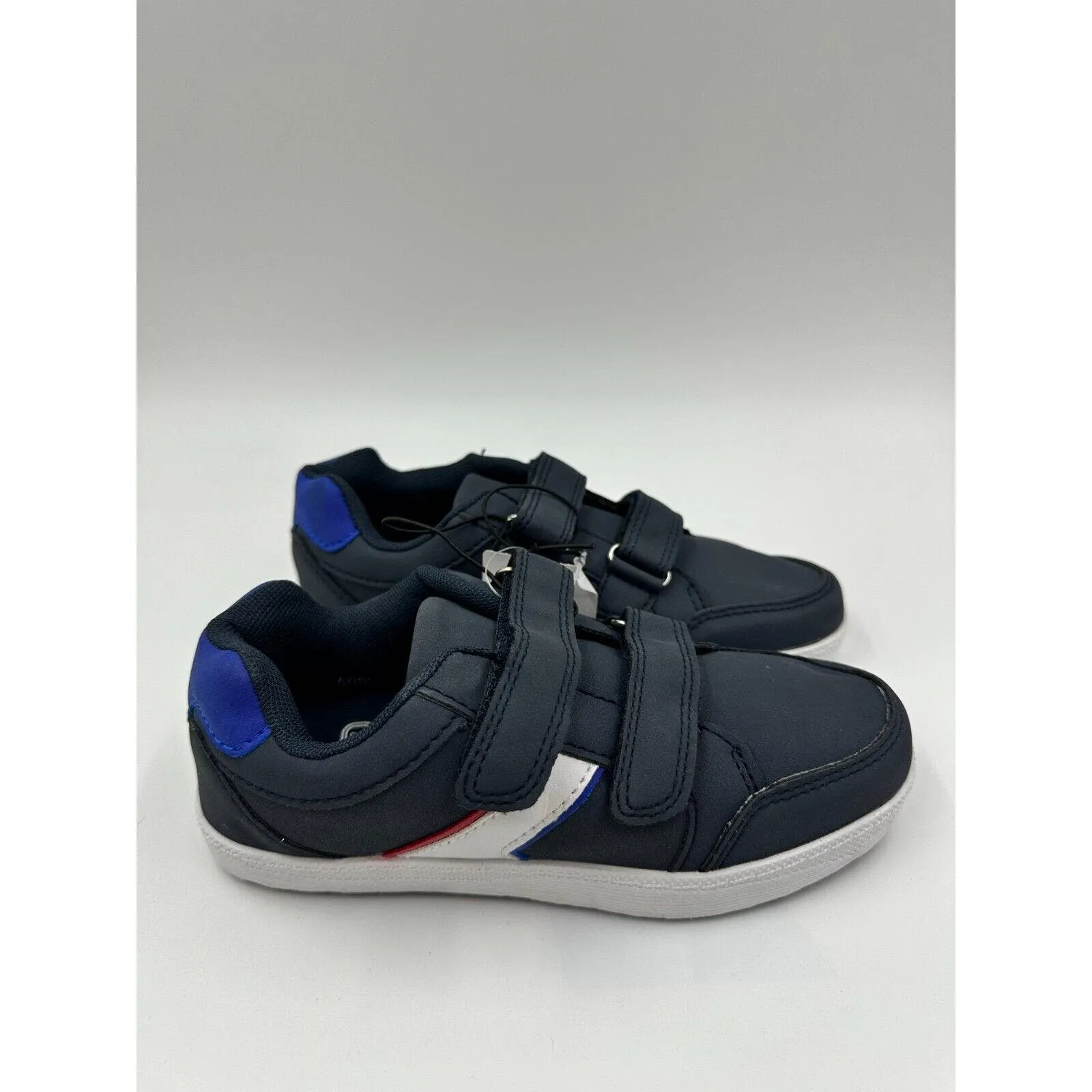 Small Kid Size 12 Navy Suede Strap Sneakers