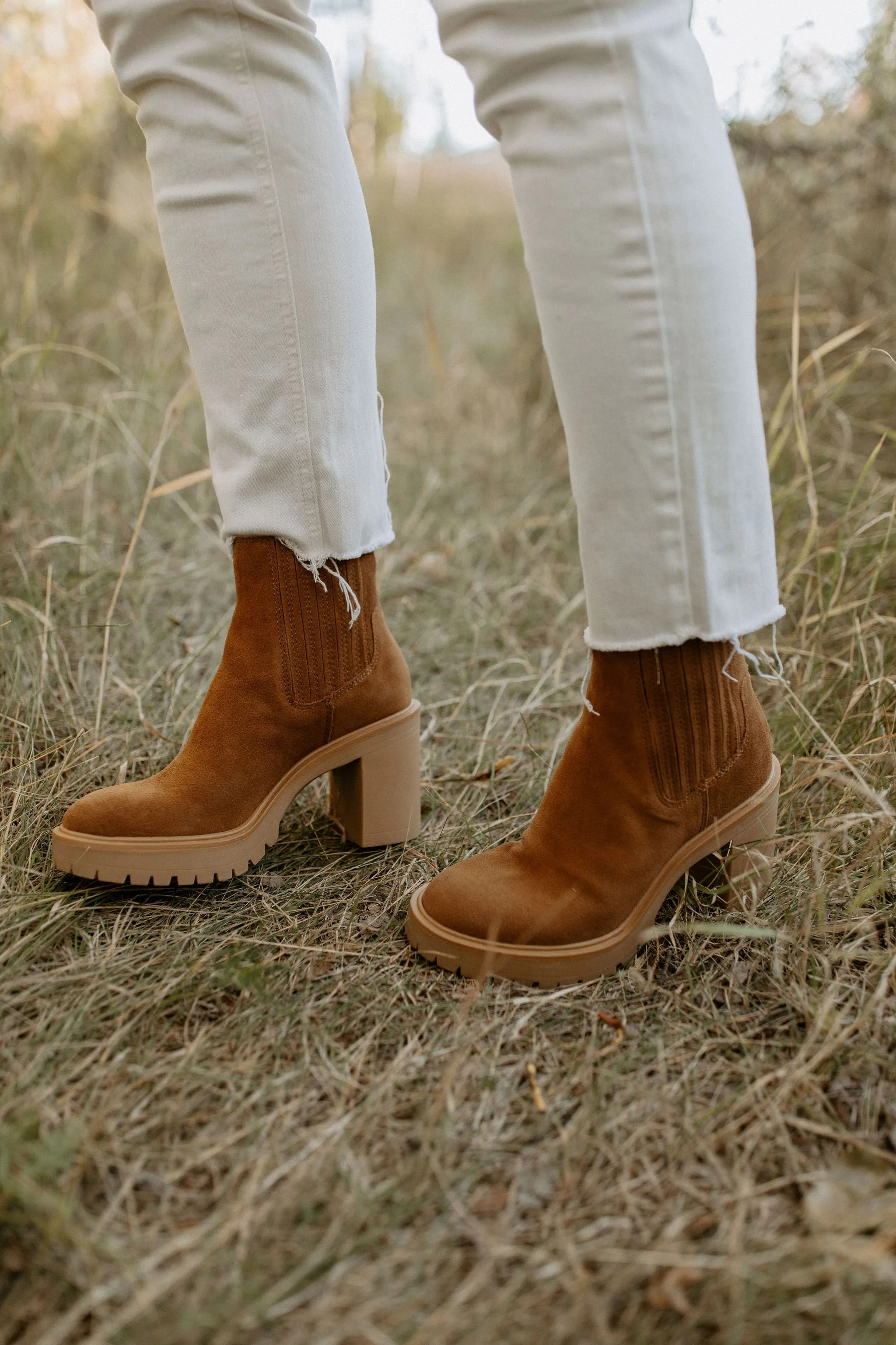 The Caster H20 Booties by Dolce Vita - Camel Suede