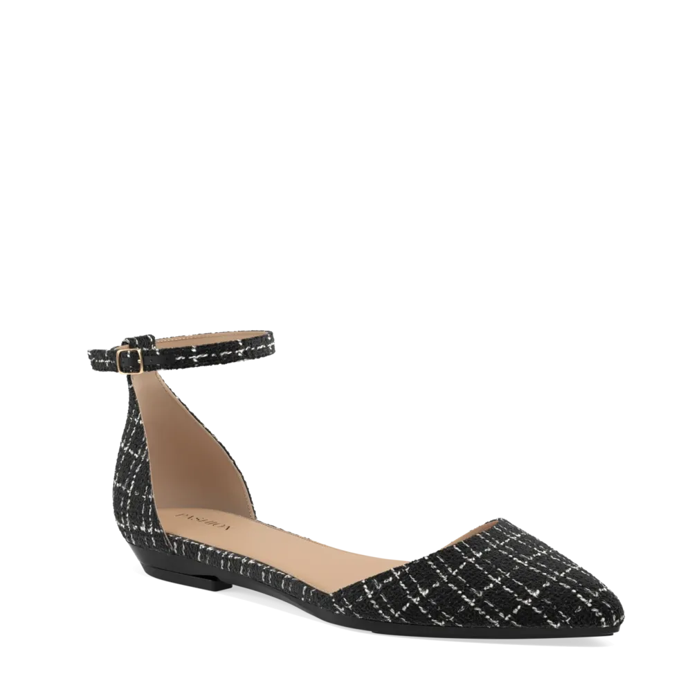 The D'Orsay - Coal Tweed 4 Stiletto