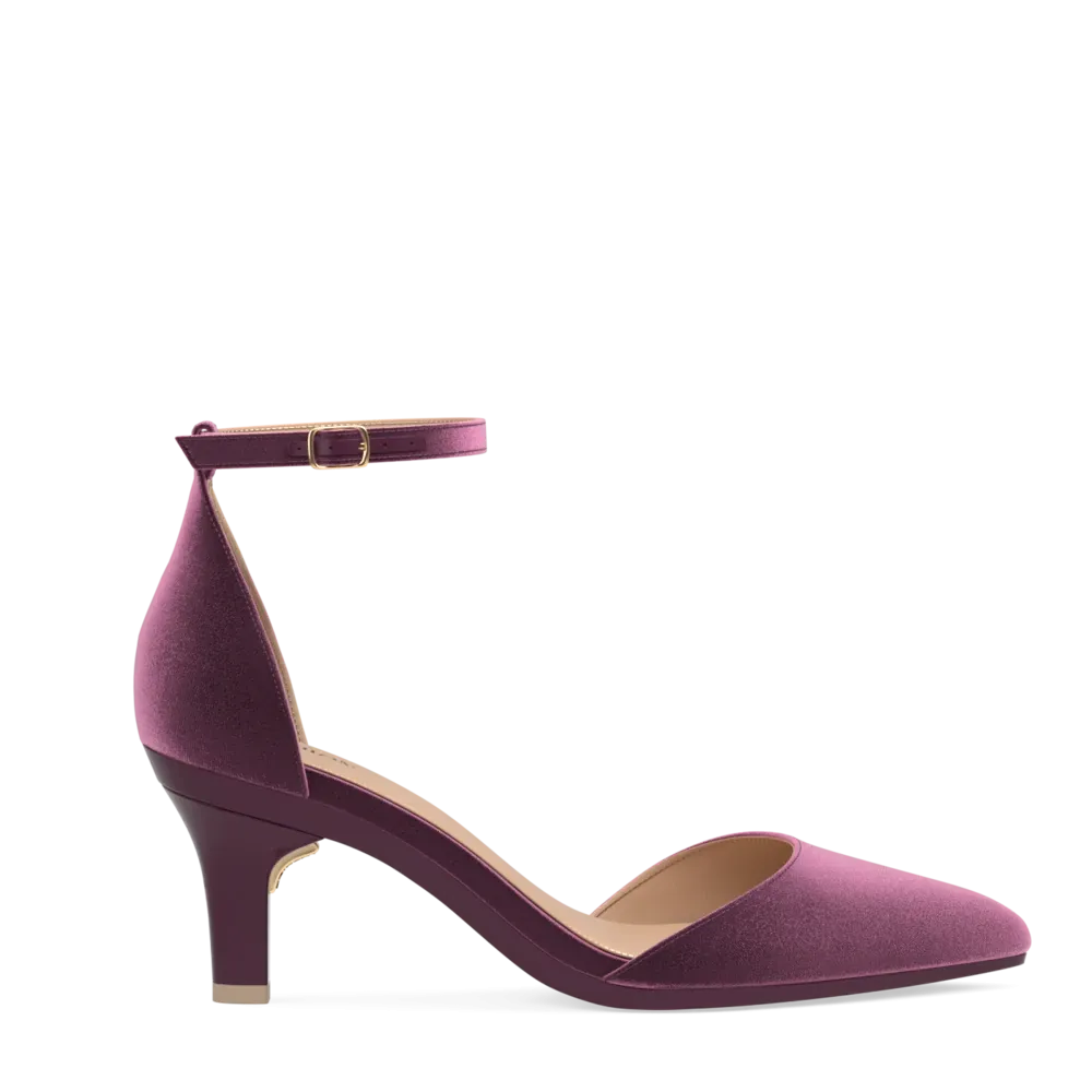 The D'Orsay - Sugar Plum Velvet 3 Stiletto