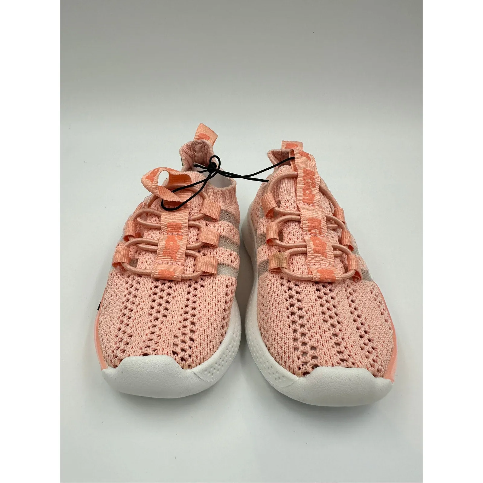 Toddler/Small Kid Size 7, Salmon Pink Slip-on Knit Top Sneakers