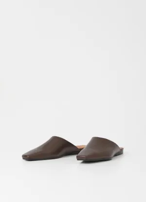 Wioletta Mules Leather Black - Vagabon