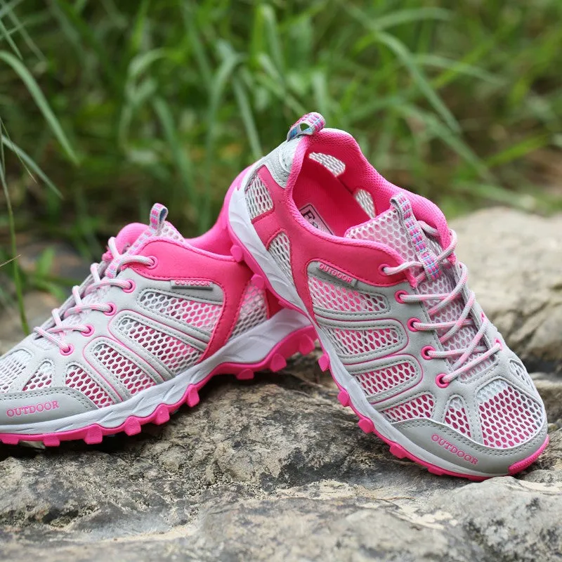 Women's Hollowed-out Outdoor Waterproof Hiking Shoes