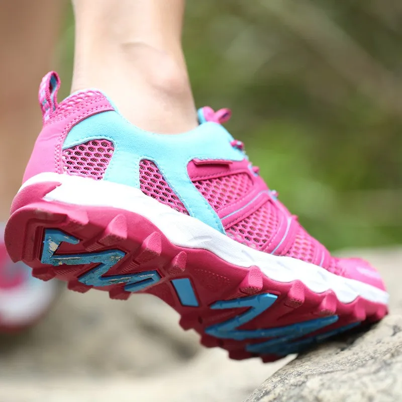 Women's Hollowed-out Outdoor Waterproof Hiking Shoes